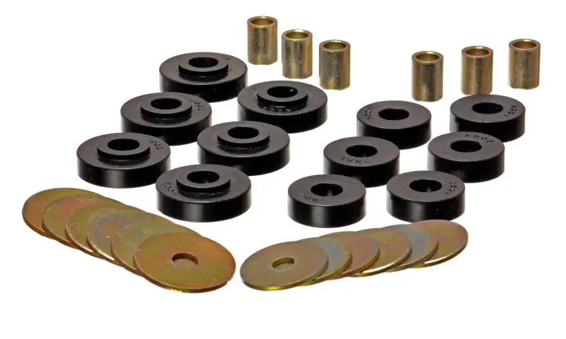 Energy Suspension Black Polyurethane Body Mount Kit – Compatible With Gm Corvette Models 1