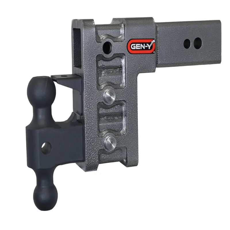 Gen-Y Mega Duty 3In Shank 6In Drop 3500Lb Tw 32K Hitch W/Gh-0161 Dual-Ball/Gh-0162 Pintle Lock 1