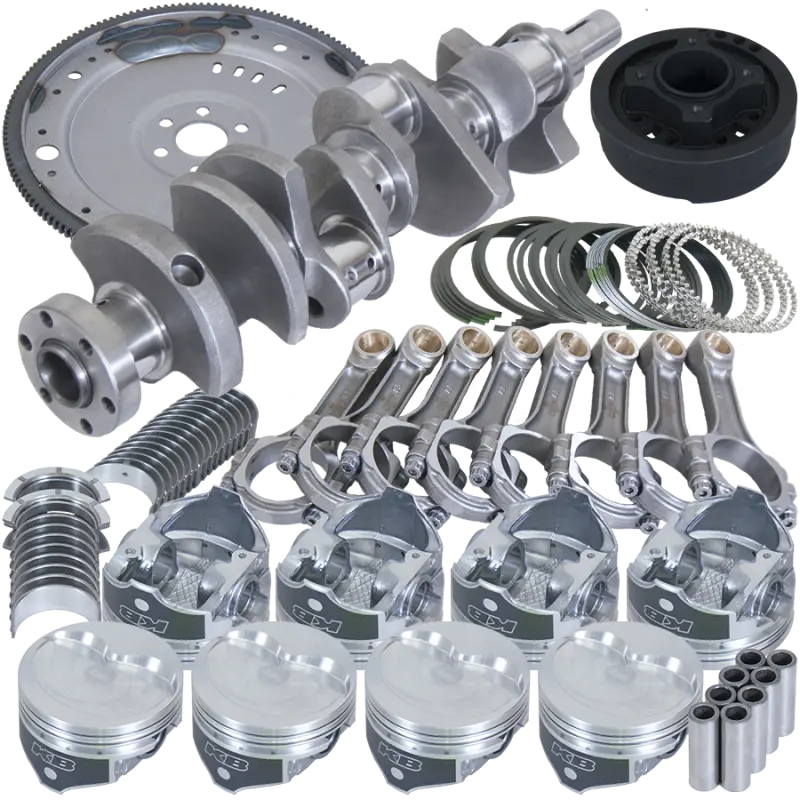 Eagle Ford 302 V-Rib Flexplate Balanced Rotating Assembly – 164-Tooth, 5.400" I-Beam Rods, +0.040" Bore 1
