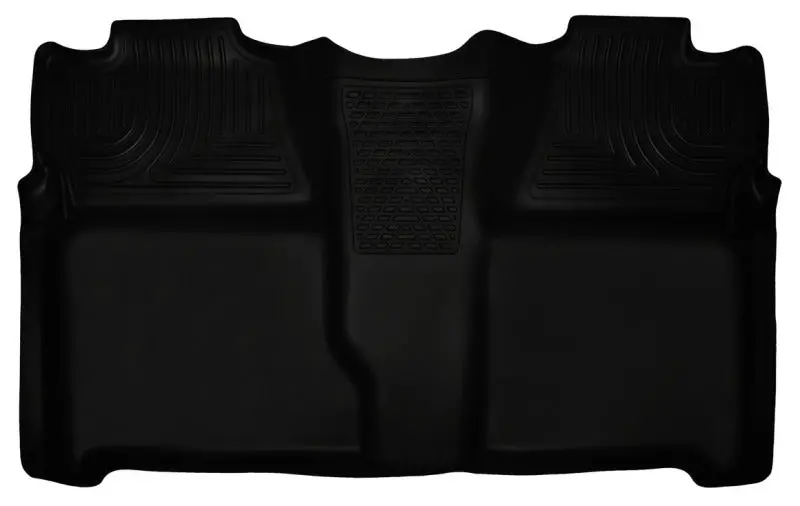 Husky Liners Weatherbeater Floor Liners For 2007–2013 Chevy Silverado 1500/2500Hd Crew Cab – Black, Second-Row Coverage 1