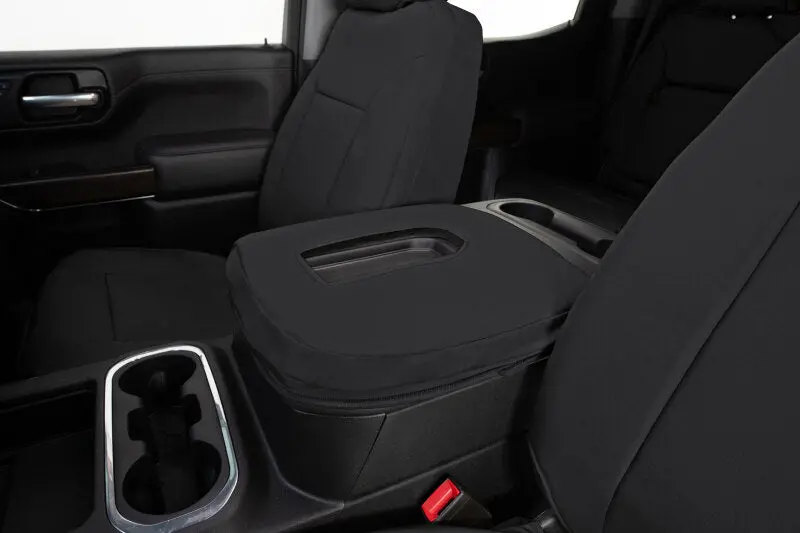 Covercraft Endura Precisionfit Front Row Seat Covers For 2016–2019 Chevrolet Silverado & Gmc Trucks (Black/Black) 1