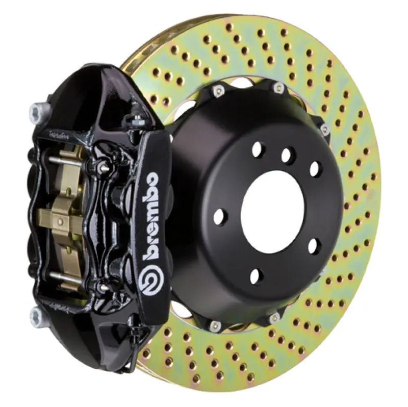 Brembo Gt Big Brake Kit – Rear, 4-Piston Calipers With 380X28Mm Two-Piece Drilled Rotors For 2011–2018 Porsche Cayenne Turbo 1