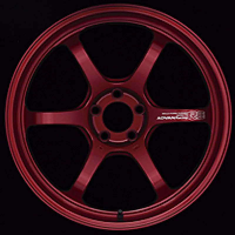 Advan Racing R6 Candy Red Alloy Wheel – 18X9.5", +45 Offset, 5X120 Pcd 1