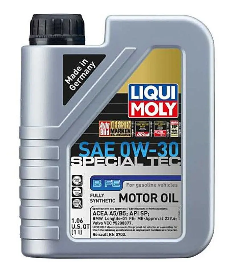 Liqui Moly Special Tec B Fe 0W-30 Full Synthetic Motor Oil – 1-Liter Bottle 1
