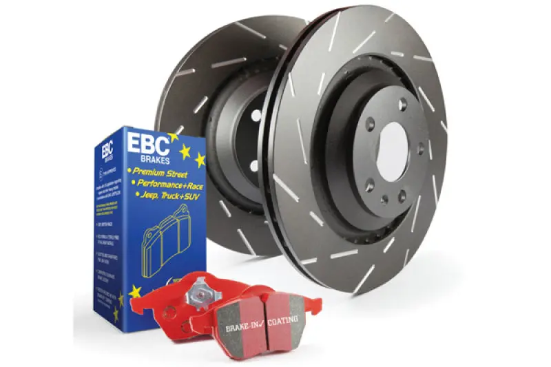 Ebc Redstuff S4 Brake Kit – Performance Street Pads With Usr Drilled And Slotted Rotors 1