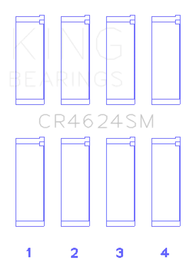 King Rod Bearing Set For Hyundai G4Ke/G4Kc Engines – Oversize +0.25Mm (Set Of 4) 1