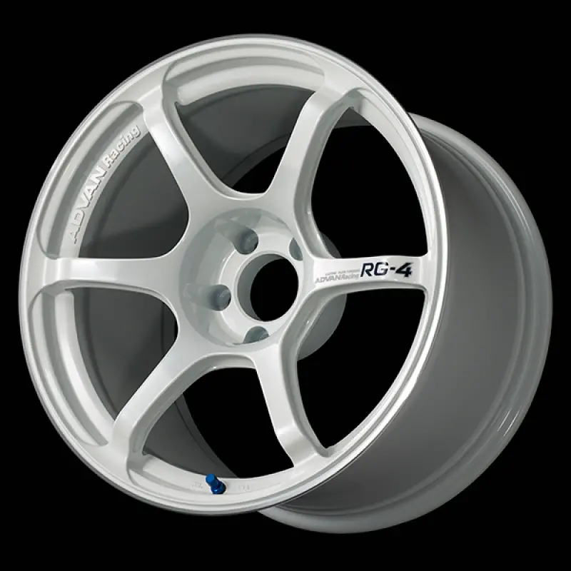 Advan Rg-4 Forged Alloy Wheel – 17X7.5", +30 Offset, 4X100 Pcd, 63.4Mm Center Bore (Racing White Metallic) 1