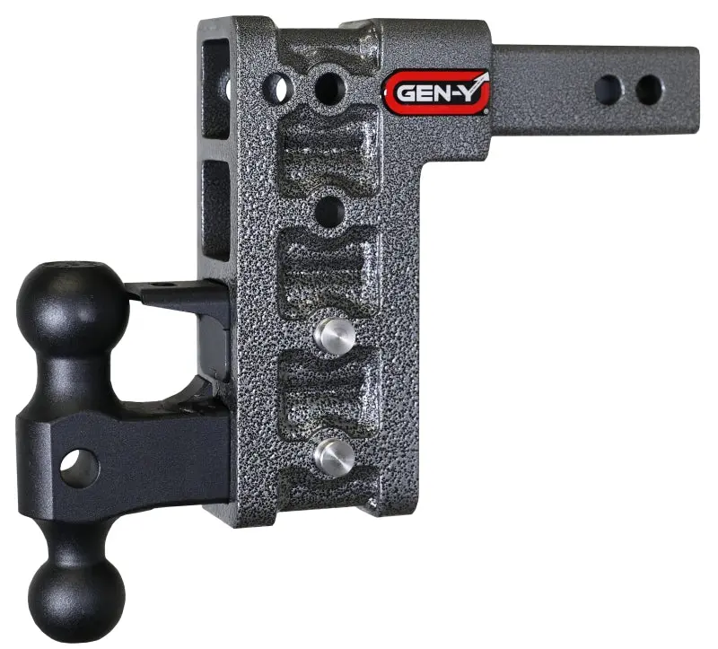 Gen-Y Mega Duty 2In Shank 7.5In Drop 2K Tw 16K Hitch W/Gh-051 Dual-Ball/Gh-032 Pintle Lock 1