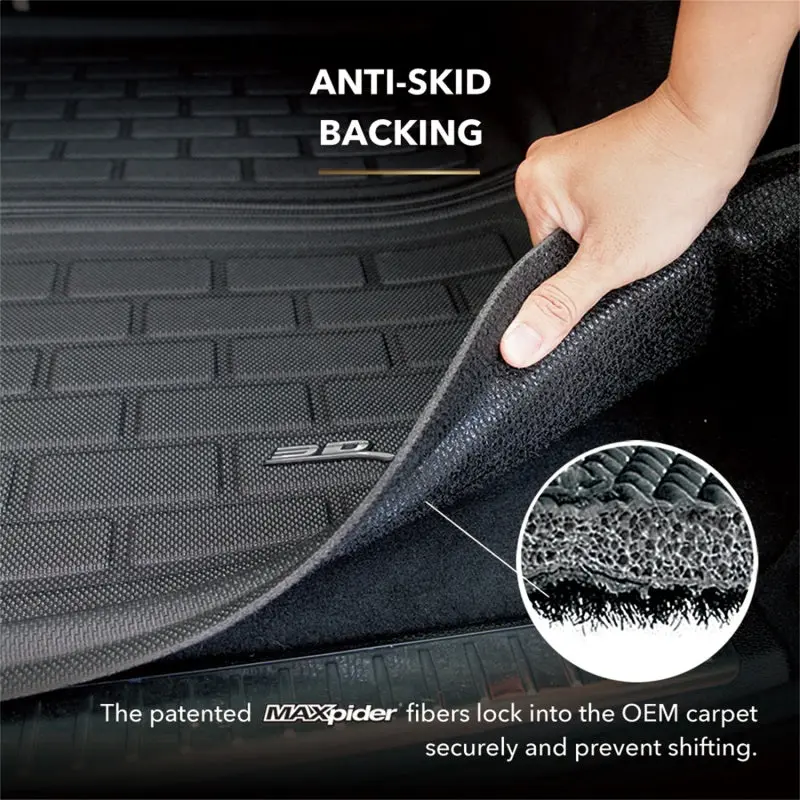 3D Maxpider Kagu Black Seat Back Protector For 2023–2024 Toyota Sequoia 1