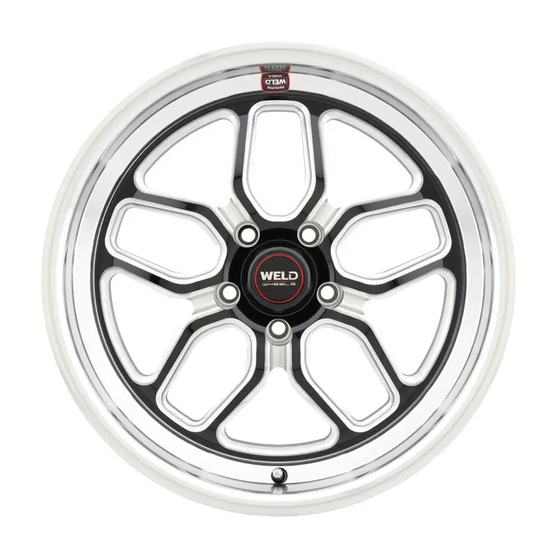 Weld Racing S152 Laguna Drag Wheel: 18X10", 5X114.3, +50Mm Offset, 7.5" Backspace, Gloss Black, 78.1Mm Hub Bore 1