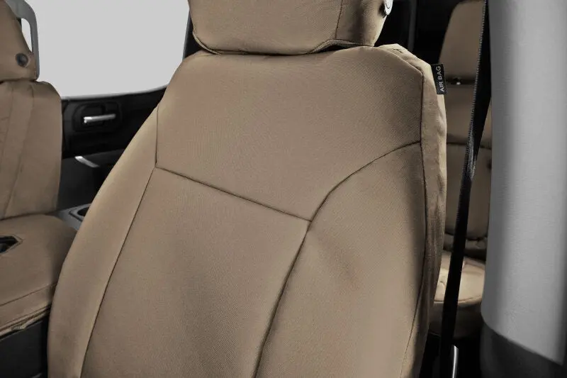 Covercraft Endura Precisionfit Seat Covers For 2020–2024 Toyota Highlander – Second Row, Tan-On-Tan 1
