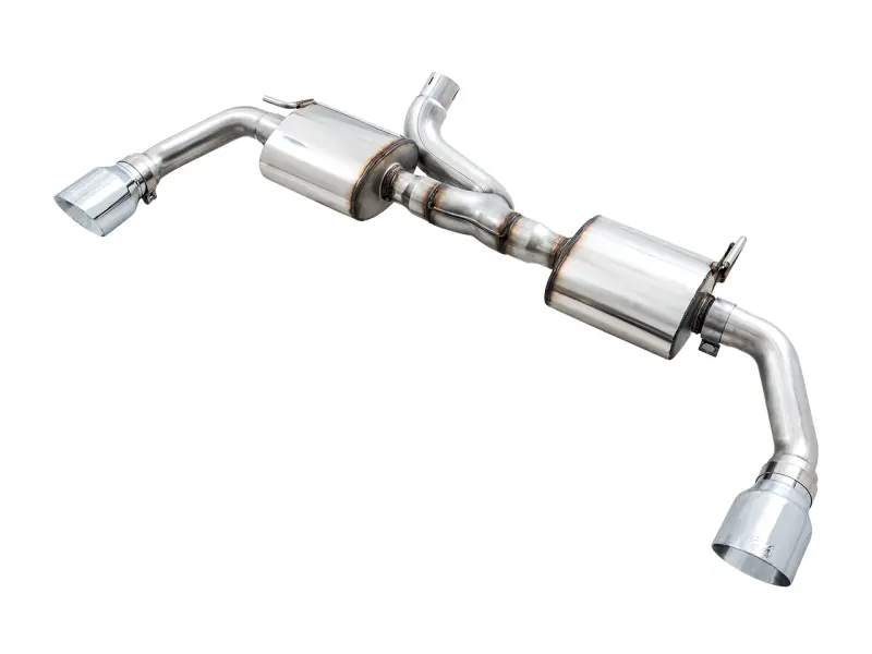 Awe Tuning Axle-Back Dual Exhaust System With Chrome Silver Tips For 2007–2018 Jeep Wrangler Jk/Jku 3.6L Tread Edition 1