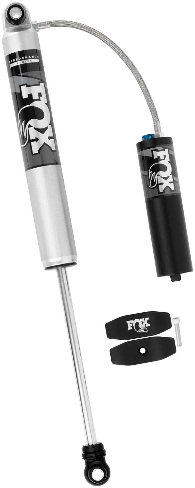 Fox 2.0 Performance Series Smooth Body Reservoir Shock — Rear, 8.6" Travel, Coilover-Adjustable, Eyelet Ends 1