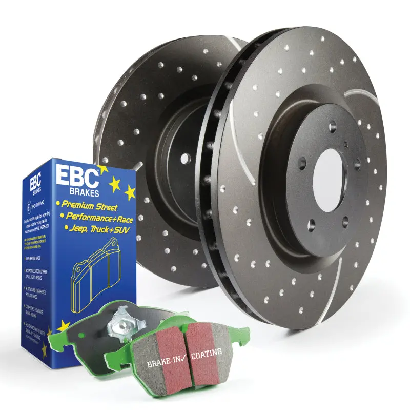 Ebc S3 Greenstuff Brake Pad And Gd Drilled Rotor Kit – High-Performance Street Use 1