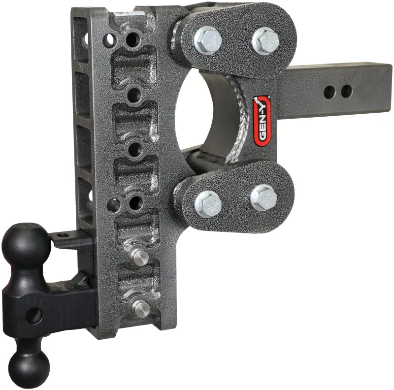 Gen-Y The Boss Torsion-Flex Hitch – 2-Inch Shank, 10-Inch Drop, 16,000-Lb Capacity With Dual-Ball & Pintle Lock Combo 1