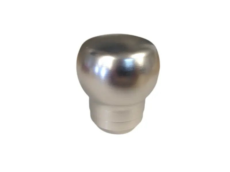 Torque Solution Fat Head Universal Shift Knob – Silver Anodized, 10X1.5 Thread Pitch 1