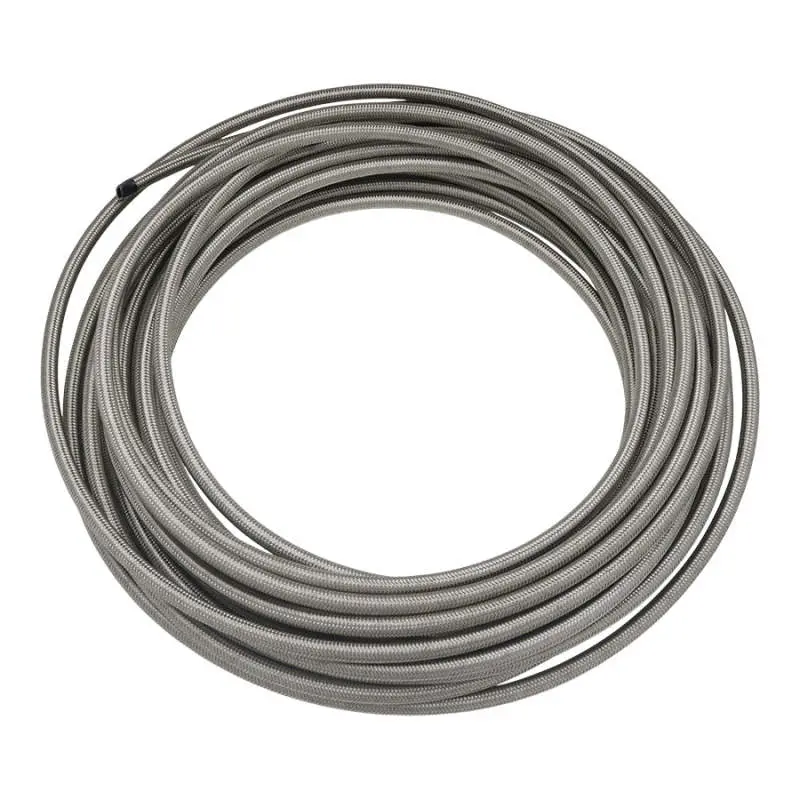 Deatschwerks 6An Stainless Steel Double-Braided Ptfe Fuel Line – 50-Foot Roll 1