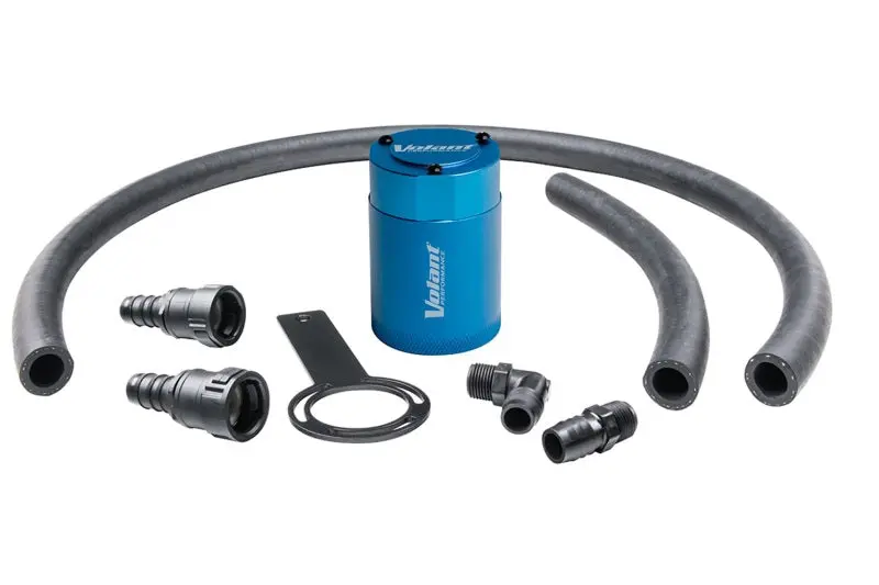 Volant Aluminum Oil Catch Can Kit – 3Oz Capacity, Blue Finish, Includes Mounting Bracket For 2018–2023 Jeep Wrangler Jl/Jlu & Gladiator Jt 1