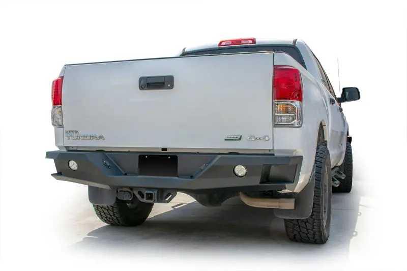 Dv8 Offroad 07-13 Toyota Tundra Rear Bumper Winch Ready - Black Powdercoat 1