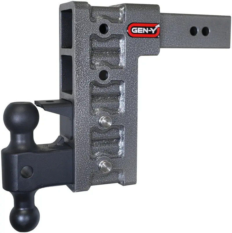 Gen-Y Mega Duty Dual-Ball & Pintle Lock Hitch – 2.5" Shank, 9" Drop, 3,000Lb Tw / 21,000Lb Gtw (Gh-061 + Gh-062) 1