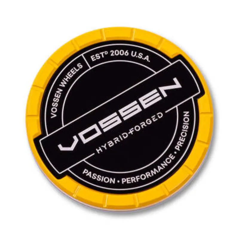 Vossen Billet Sport Cap 1.0 – Small Hybrid Forged Wheel Cap In Yellow 1