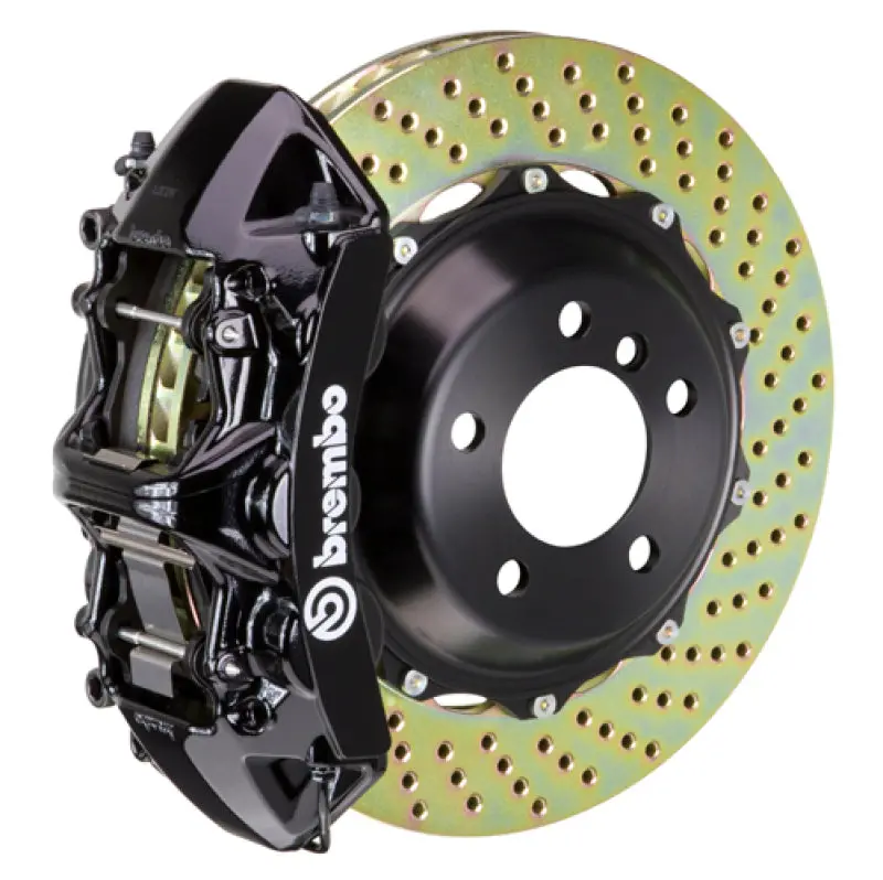 Brembo Gt Big Brake Kit – Front, 355X32Mm Two-Piece Drilled Rotors & 6-Piston Calipers For 2008 Vw R32 (Mk5) 1