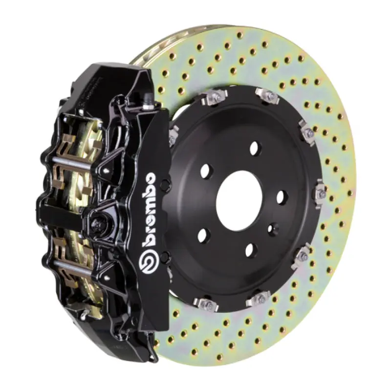 Brembo Gt Big Brake Kit For 2019+ Bmw 330I – Front, 6-Piston Calipers With Drilled 380X34Mm Two-Piece Rotors (Black) 1