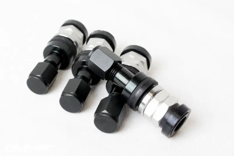 Project Kics Anodized Aluminum Valve Stem – Matte Black Finish (Sold Individually) 1