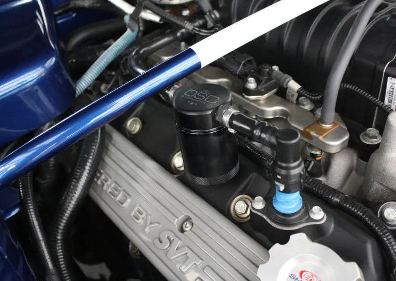 J&L Black Anodized Oil Separator For 2007–2014 Ford Mustang Gt500 (Passenger Side, 3.0L) 1