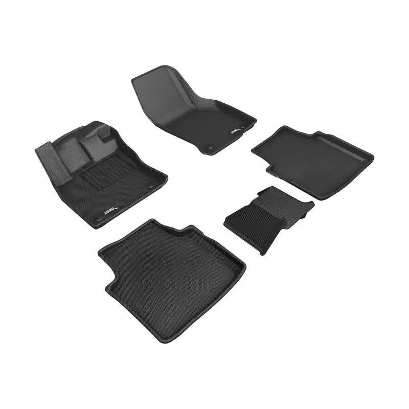 3D Maxpider Kagu Floor Mats For 2019–2023 Volkswagen Arteon – All-Weather Black Interior Protection 1