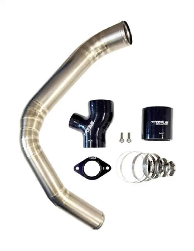 Torque Solution Top-Mount Charge Pipe – Titanium Brushed Finish, For 2015–2021 Subaru Wrx 1
