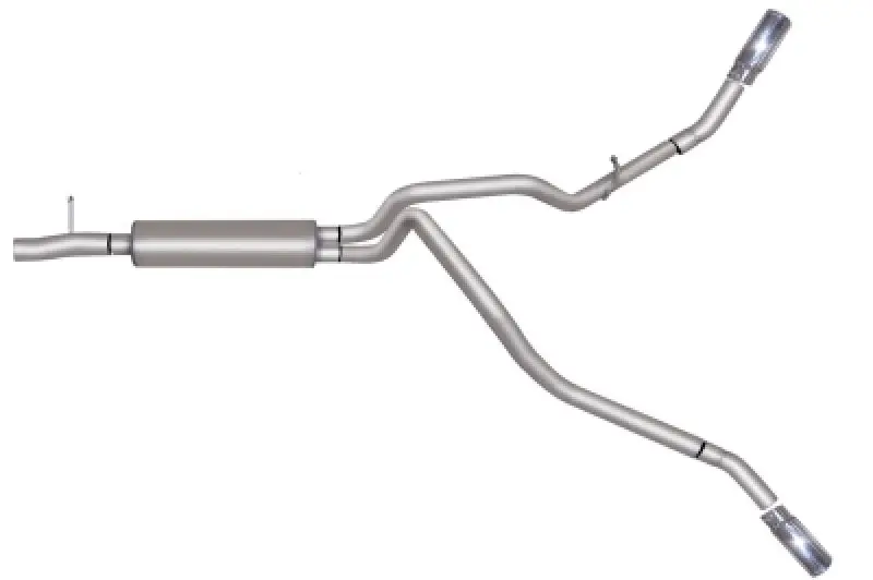 Gibson Dual Exhaust System – Cat-Back With 2.5-Inch Stainless Steel Pipes For 2017–2018 Ford F-250 Super Duty Xlt 6.2L 1