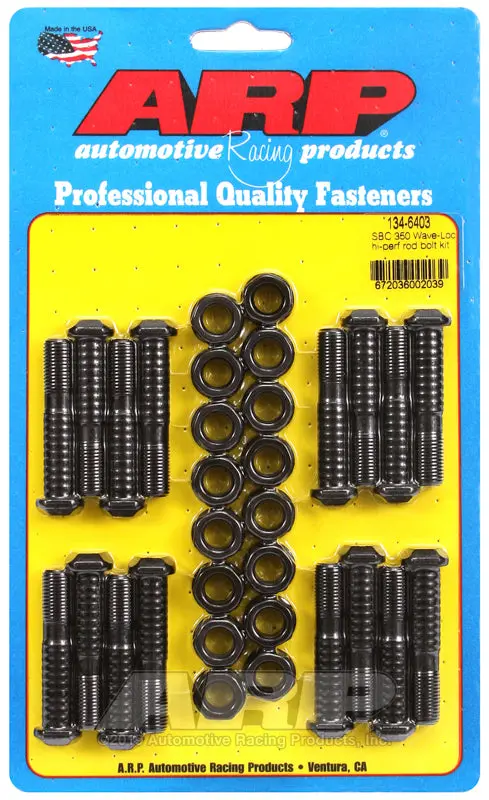 Arp High-Performance Wave-Loc Connecting Rod Bolt Kit For Small-Block Chevrolet 350 Engines 1